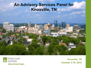 An Advisory Services Panel for Knoxville, TN