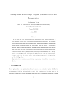 Solving Bilevel Mixed Integer Program by Reformulations and