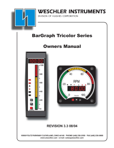 BG Series Tricolor Bargraph Meter Owners Manual