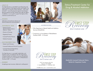 First Step Recovery Brochure