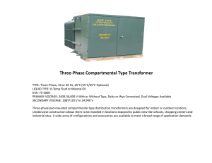 hhlf Three-Phase Compartmental Type Transformer