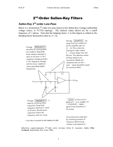 Sallen-Key Filters