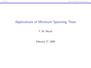 Applications of Minimum Spanning Trees