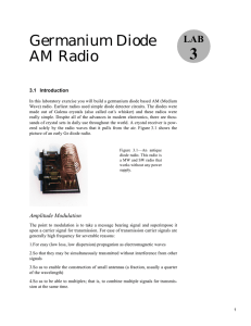 Germanium Diode AM Radio