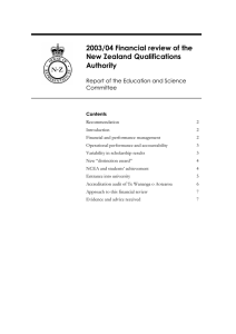 NZQA Final report