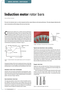 Induction motor rotor bars