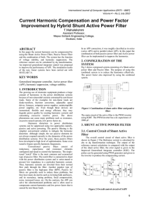 Current Harmonic Compensation and Power Factor Improvement by