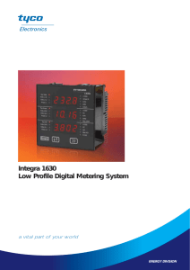 Integra 1630 Low Profile Digital Metering System