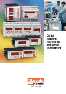 Digital metering instruments and current transformers