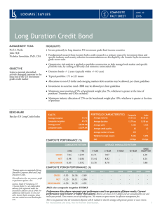 Long Duration Credit Fact Sheet