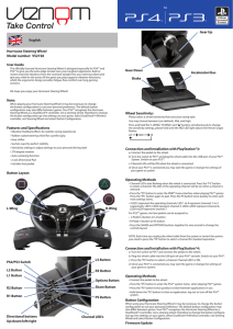 English Hurricane Steering Wheel Model number: VS2728 User