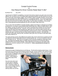 Cockpit Control Forces or How Robust Do Driver Controls Really