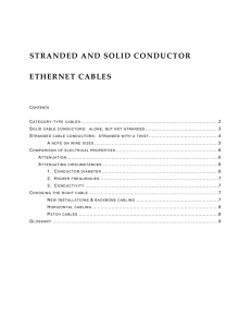 stranded and solid conductor ethernet cables