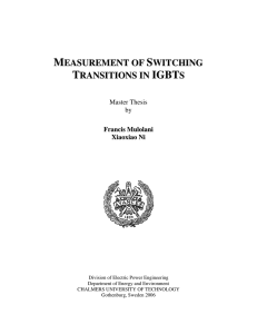 measurement of switching transitions in s