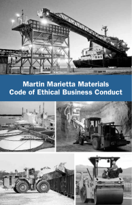 Martin Marietta Materials Code of Ethical Business Conduct