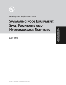 Swimming Pool and Spa Equipment Marking Guide