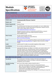 PHM202 Communicable Disease Control