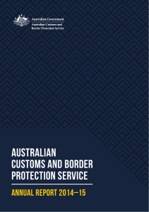 Australian Customs and Border Protection Service`s Annual Report