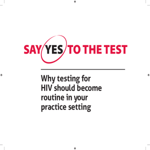 Why testing for hiv should become routine in your practice setting