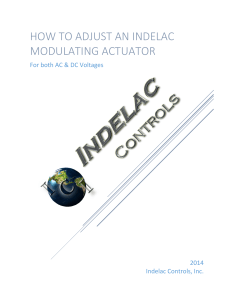 How to adjust an Indelac Modulating actuator