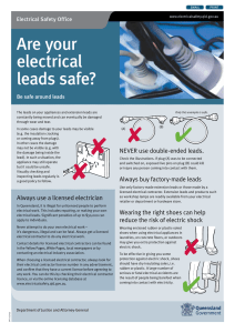 Are your electrical leads safe?