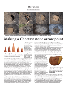 Making a Choctaw stone arrow point