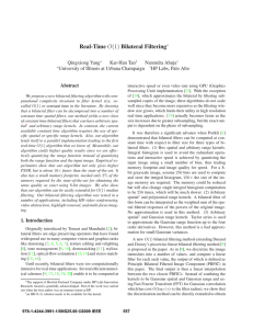 Real-Time O(1) Bilateral Filtering