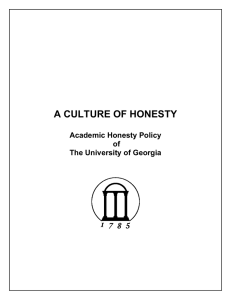 Academic Honesty Policy - Office of the Vice President for Instruction