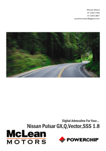 Nissan PuIsar GX,Q,Vector,SSS 1.8