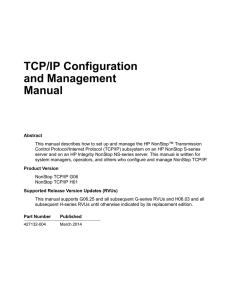 TCP/IP Configuration and Management Manual