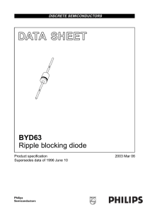 BYD63 Ripple blocking diode