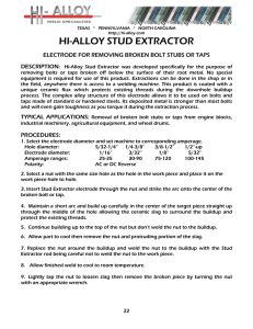 hi-alloy stud extractor