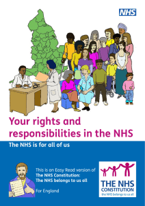 NHS Constitution for England: easy read