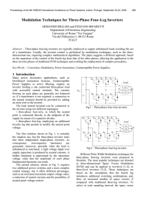 Modulation Techniques for Three-Phase Four