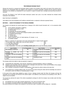 Two Wheeler Package Policy - united india insurance company ltd.