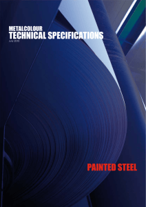 technical specifications painted steel
