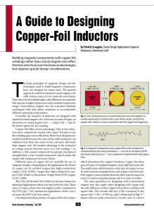 A Guide to Designing Copper-Foil Inductors