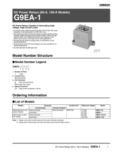 G9EA-1-DC24 Datasheet