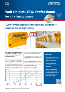 Wall air inlet »ZEW« Professional