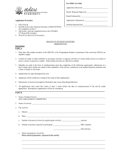 Application Procedure 1. Fill in Part B. 2. Send the form to the