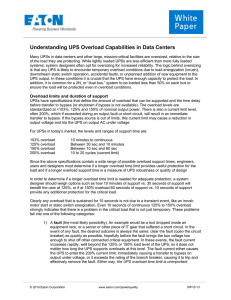 Understanding UPS Overload Capabilities