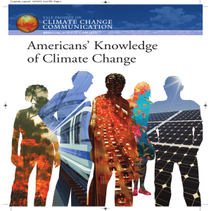 Americans` Knowledge of Climate Change