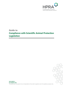 Guide to Compliance with Scientific Animal Protection Legislation