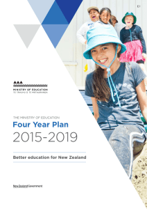 Minisrty of Education 4 Year Plan 2015-2019
