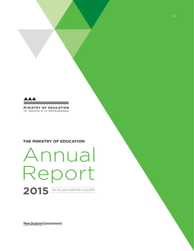 Ministry of Education Annual Report 2015