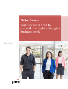 Data driven What students need to succeed in a rapidly changing