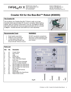 Crawler Kit for the Boe-Bot™ Robot (#30055)