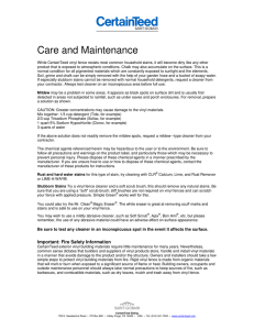 Care and Maintenance