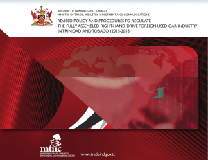 policy document - Ministry of Trade and Industry