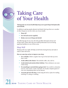 Taking Care of Your Health